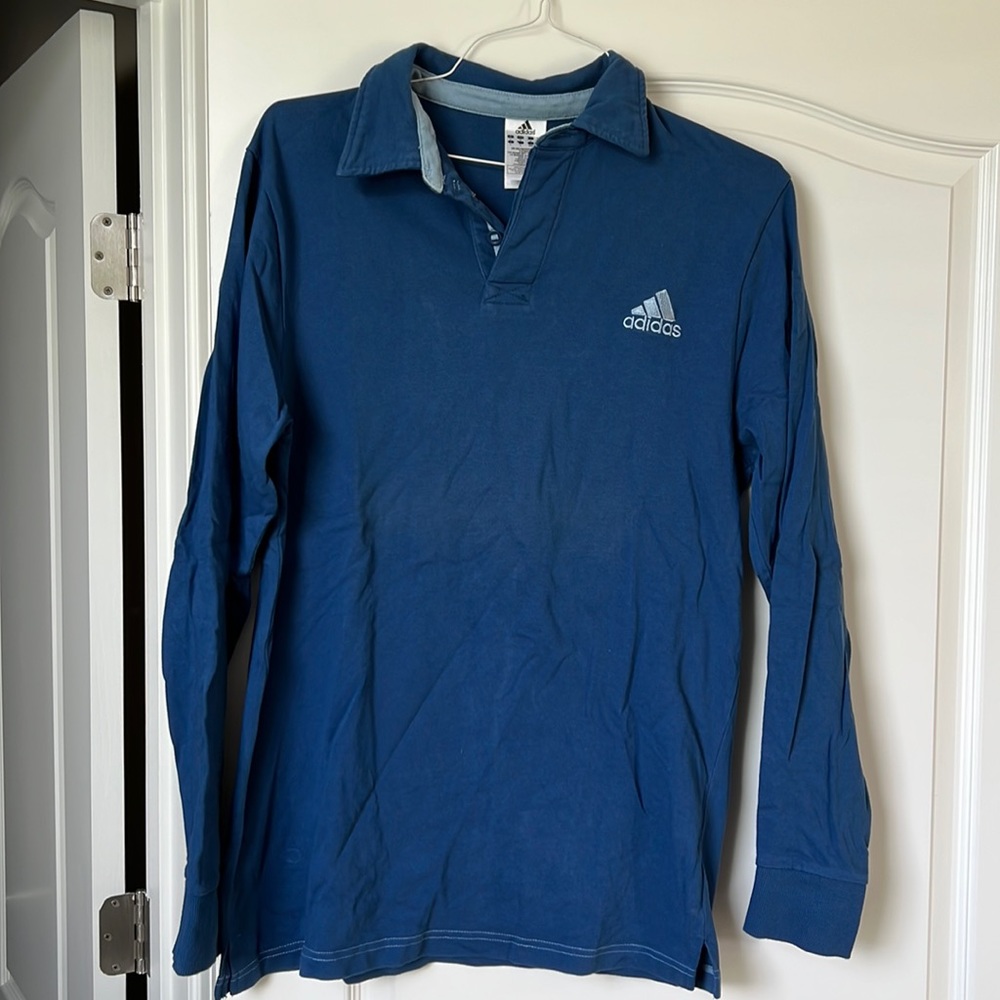 Adidas long sleeve polo